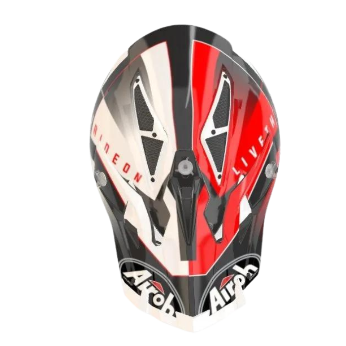 Airoh Aviator Ace Amaze Red Gloss Mx Helmet