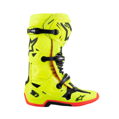 ALPINESTARS TECH 10 YELLOW FLUO BLACK RED FLUO BOOTS