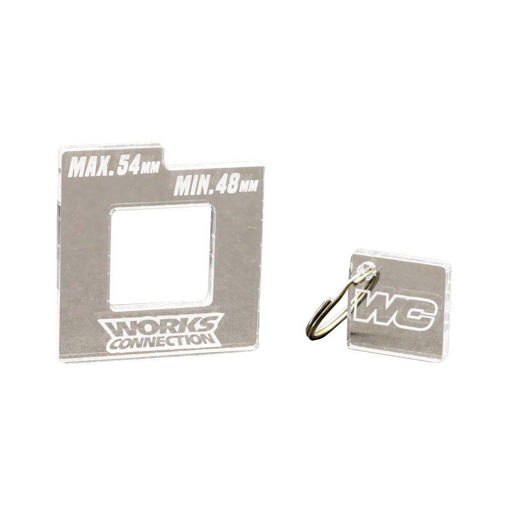 WORKS CONNECTION CHAIN TENSIONER GAUGE KAWASAKI KX250F 21-25, KX450F 19-25, KX250X-450X 22-25 48MM-54MM