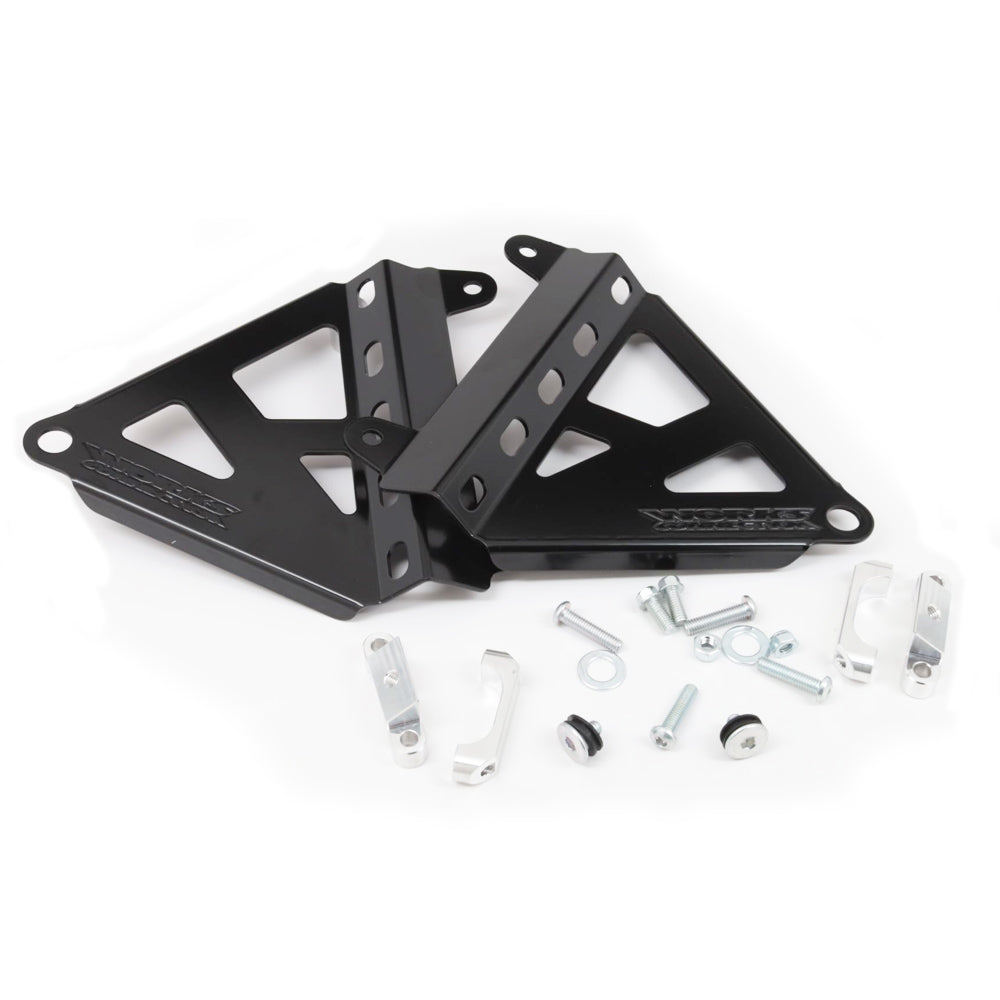 WORKS CONNECTION RADIATOR BRACES HONDA CRF250/450R 2025 BLACK