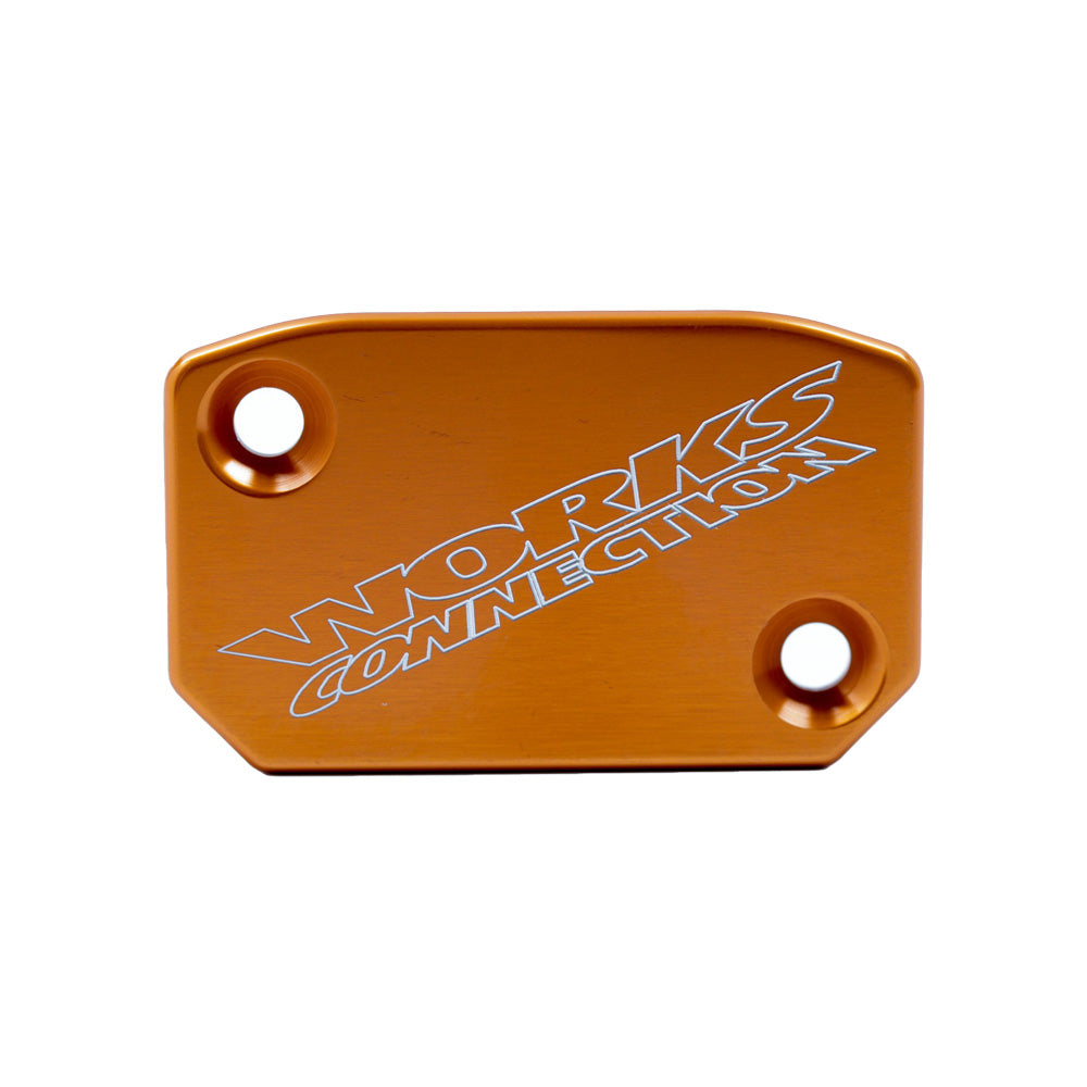 WORKS CONNECTION FRONT BRAKE MASTERCYLINDER COVER GASGAS/HUSKY/KTM/STARK/TRIUMPH/KAWASAKI ORANGE (R)
