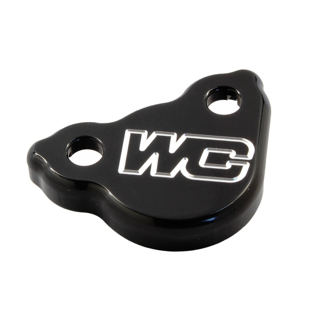 WORKS CONNECTION REAR BRAKE MASTERCYLINDER COVER HONDA CR125-250 02-07, CRF250R/X/RX 04-25, CRF450R/X/RX 02-25 BLACK