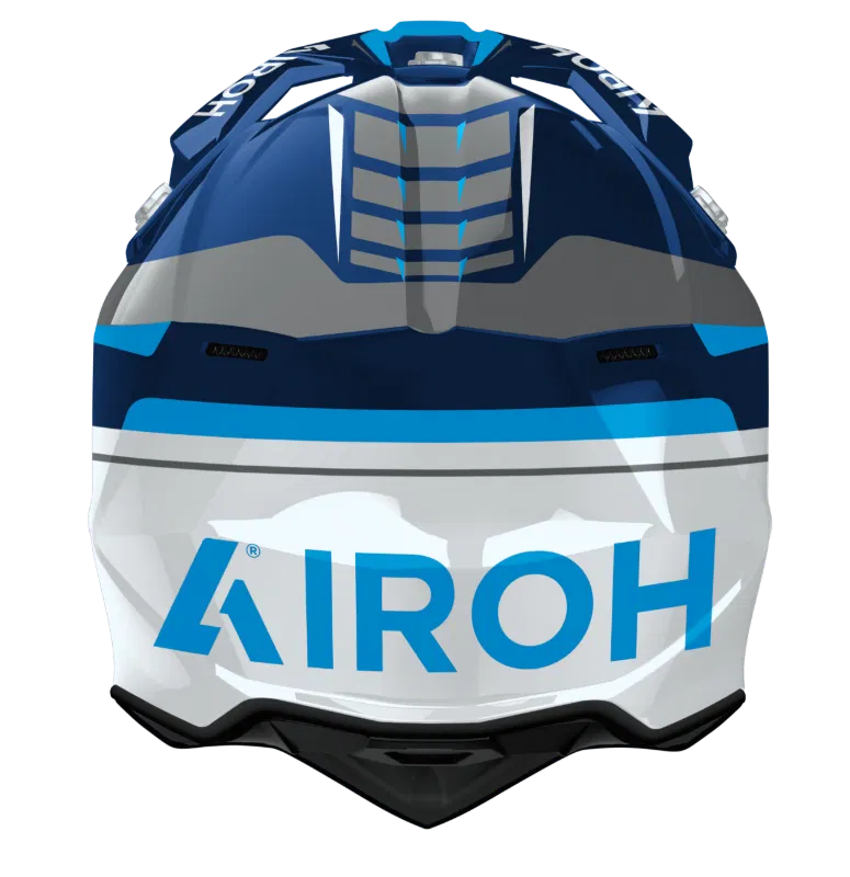 Airoh Wraaap Conquer Blue Gloss MX Adult Helmet