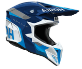 Airoh Wraaap Conquer Blue Gloss MX Adult Helmet