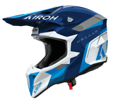 Airoh Wraaap Conquer Blue Gloss MX Adult Helmet