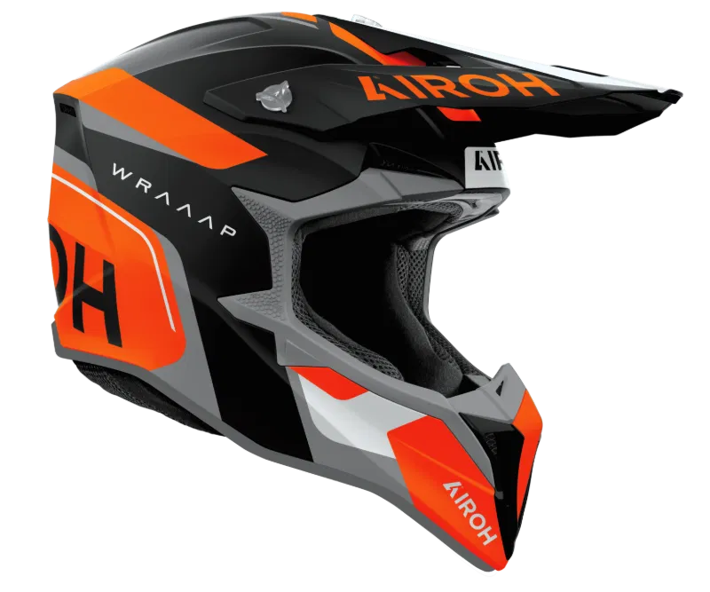 Airoh Wraaap Conquer Orange Matt MX Adult Helmet