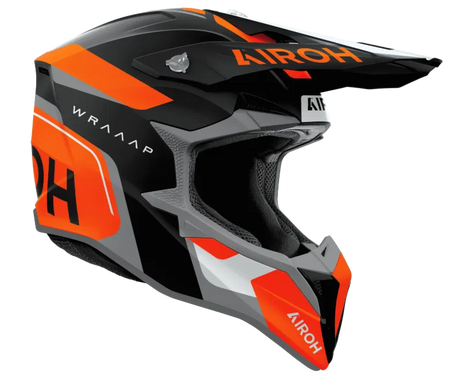 Airoh Wraaap Conquer Orange Matt MX Helmet