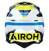 Airoh Wraaap Vision Yellow/Blue Gloss MX Adult Helmet