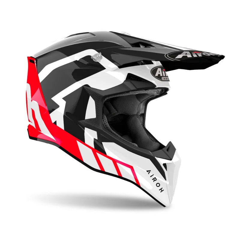 Airoh Wraaap Reloaded Red Gloss Mx Helmet