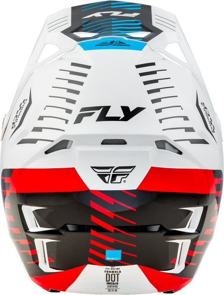 Formula CP Slice Helmet - White/Red/Cyan