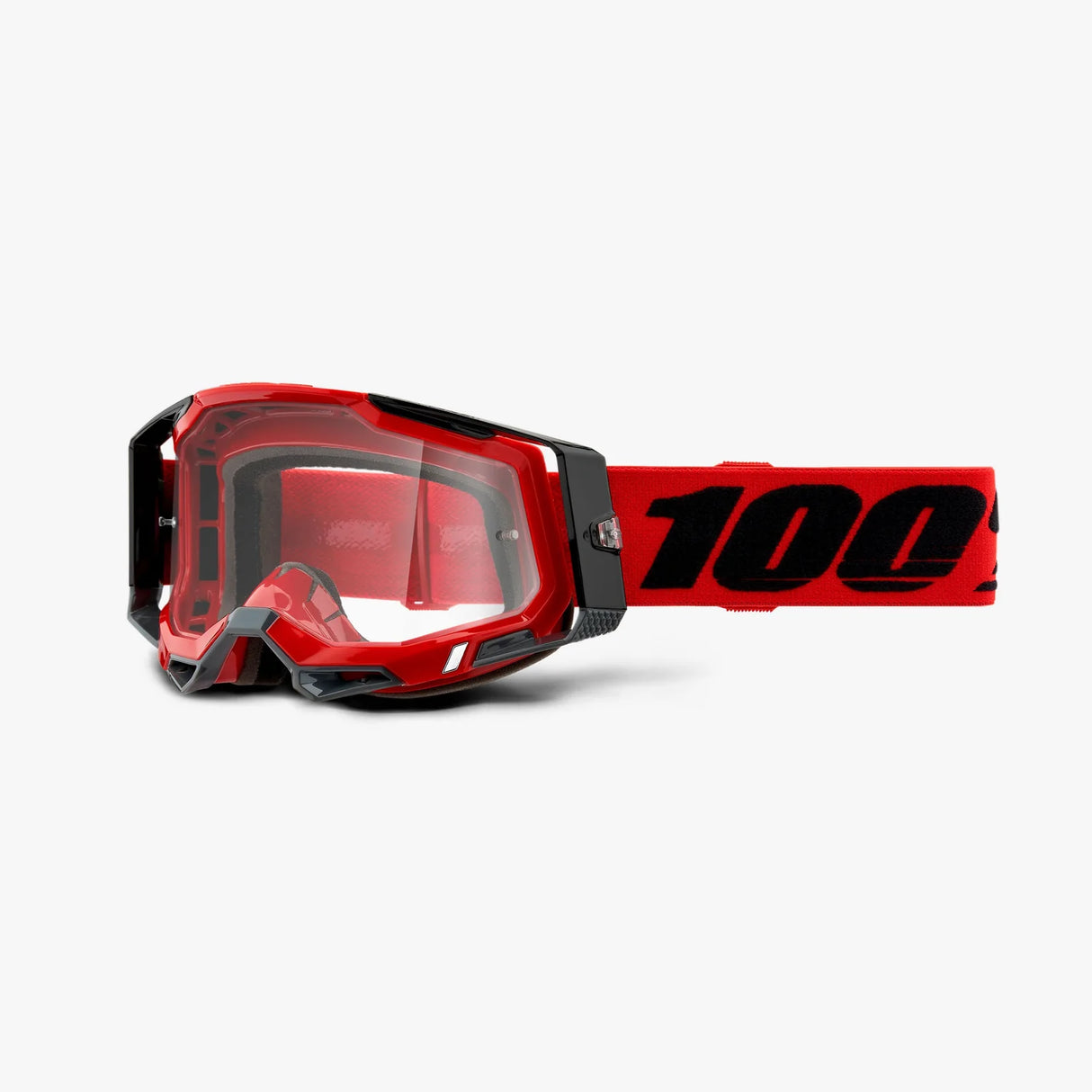 RACECRAFT 2 GOGGLE RED (CLEAR LENS)