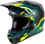 Formula S Byte Carbon Helmet  - Carbon/Teal/Lime