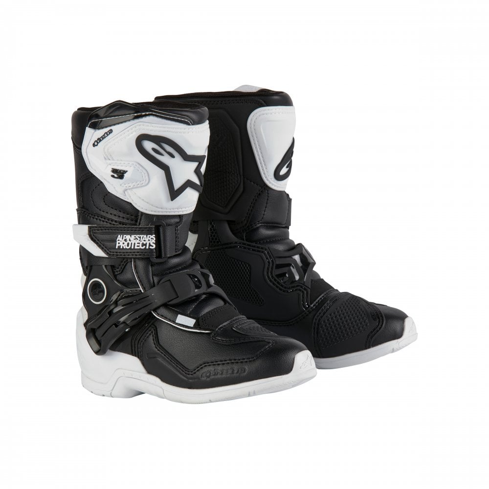 ALPINESTARS TECH 3S KIDS WHITE BLACK BOOTS