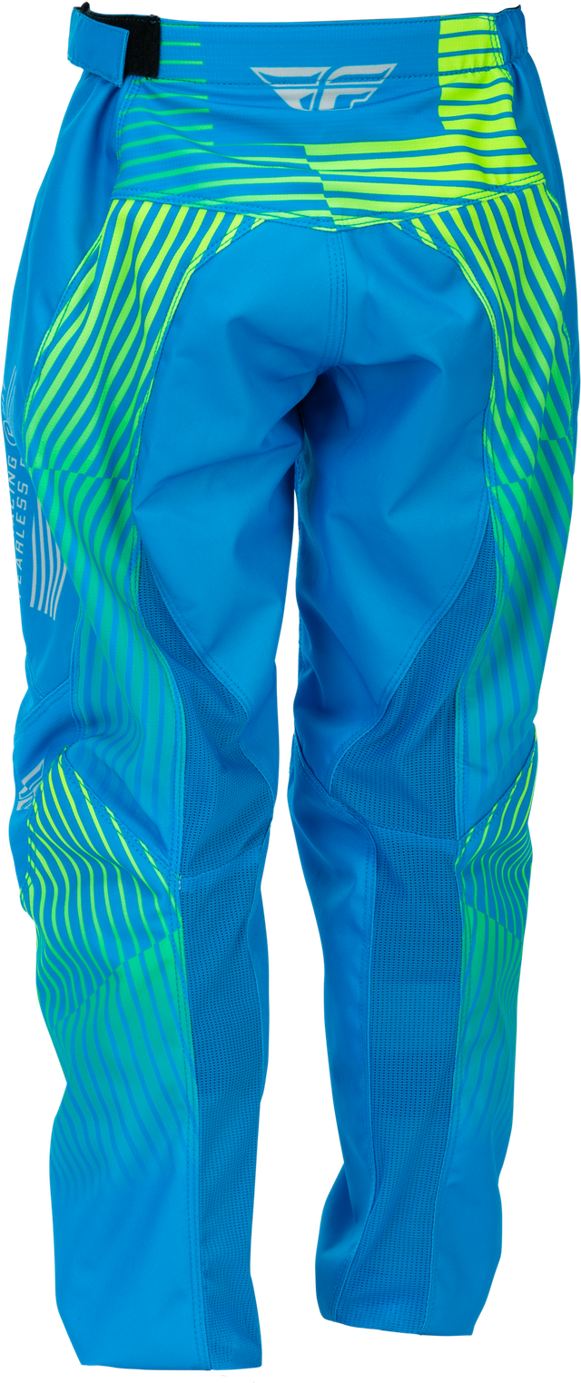 F-16 2026 Youth Pant - Blue/Hi-Viz