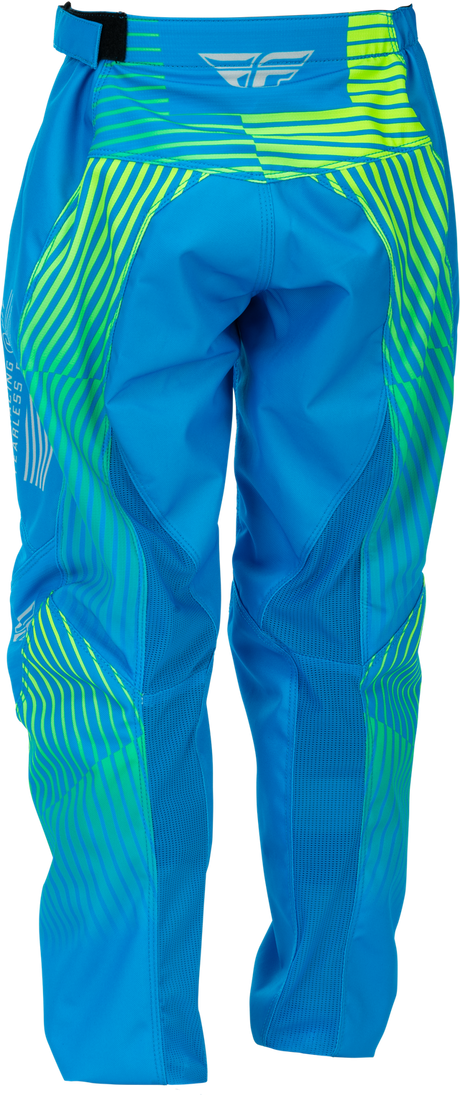 F-16 2026 Youth Pant - Blue/Hi-Viz