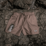 Beige Diamond Swim Shorts