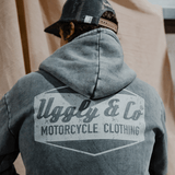Blue Diamond Acid Wash Hoodie