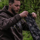 Black & Gold Motorcycle Bandana