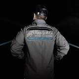 Grey Flattrack Moto Shacket