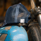 Blue Camo Diamond Trucker Hat