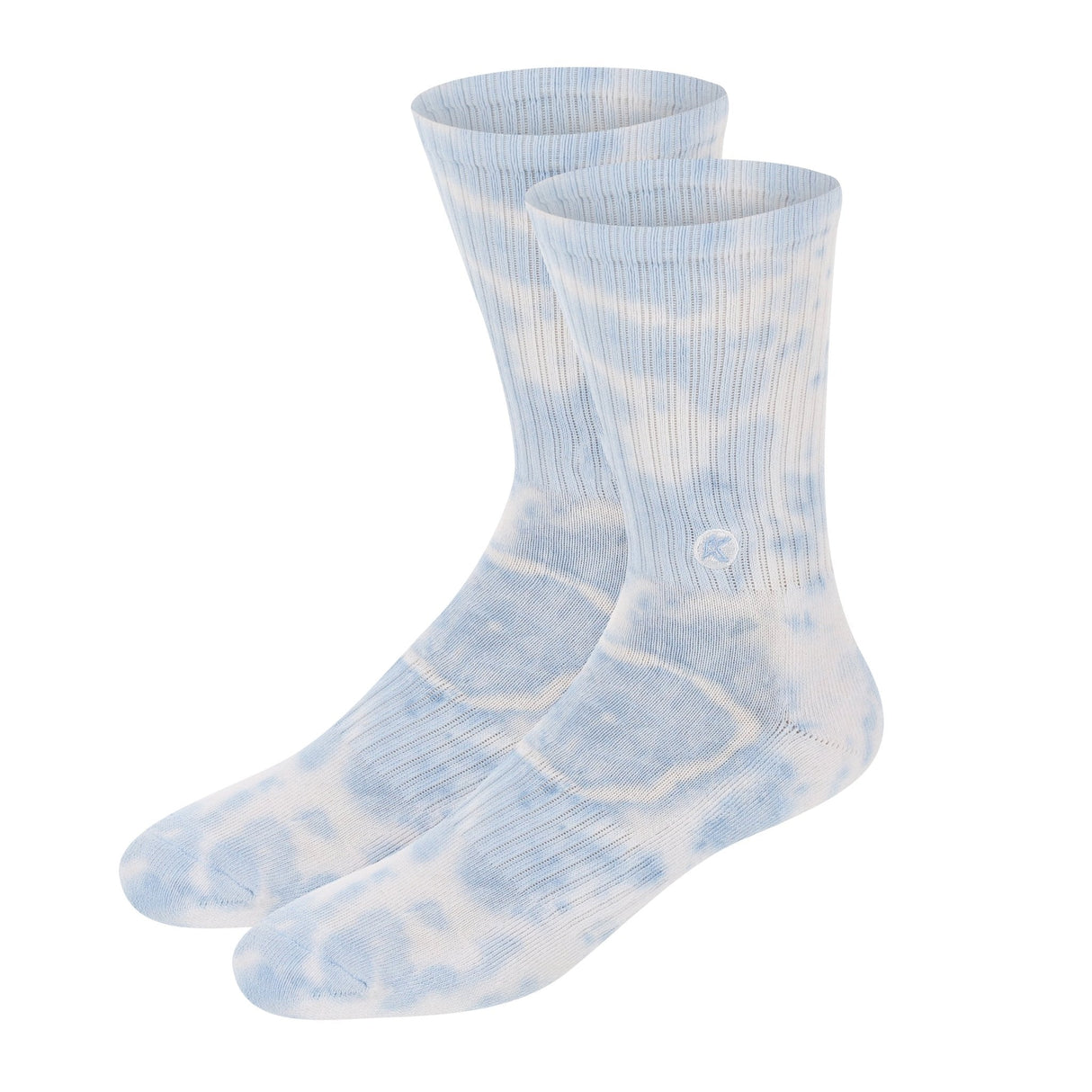 Blue Tie Dye  Crew Sock