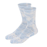 Blue Tie Dye  Crew Sock