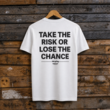 White Bradley Ray 'Take the Risk' T-Shirt