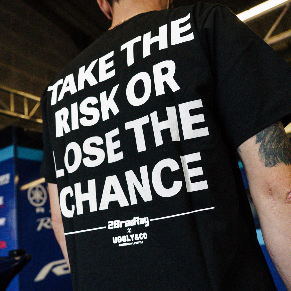 Black Bradley Ray 'Take the Risk' T-Shirt
