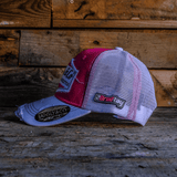 Pink & White Diamond Trucker Hat x Bradley Ray #28