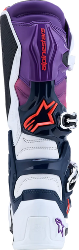 TECH 7 BOOTS PURPLE BLUE FLUO RED