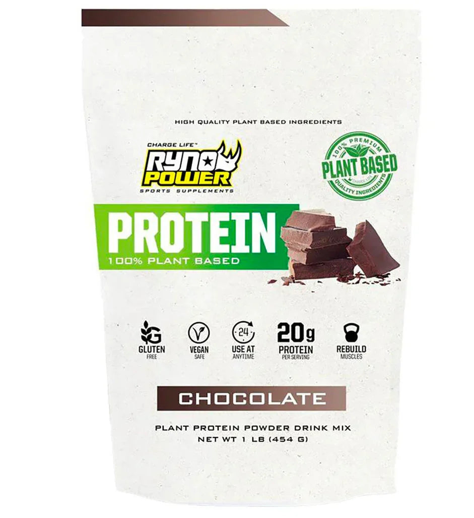 Ryno Power Plant Protein Powder 1lb - Chocolate