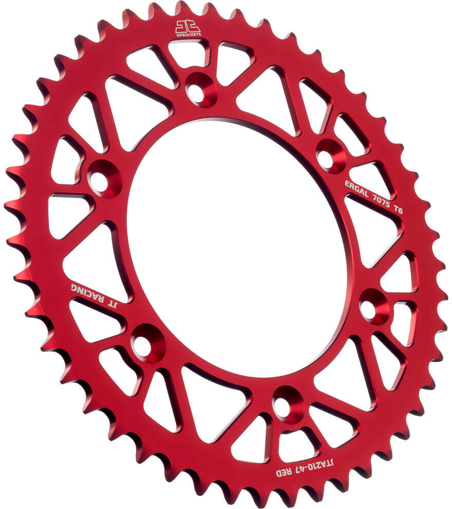 JT Aluminium Rear Sprocket Honda CR125-500 CRF250-450 83-23 - Red