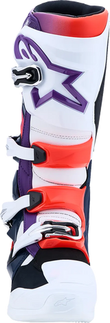 TECH 7 BOOTS PURPLE BLUE FLUO RED