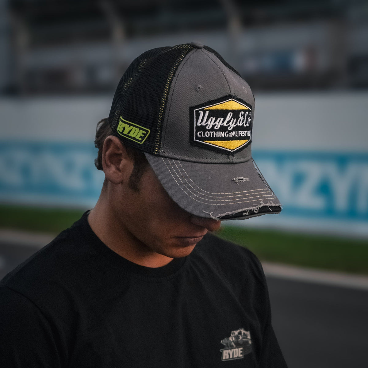Dark Grey Diamond Trucker Hat x Kyle Ryde #1
