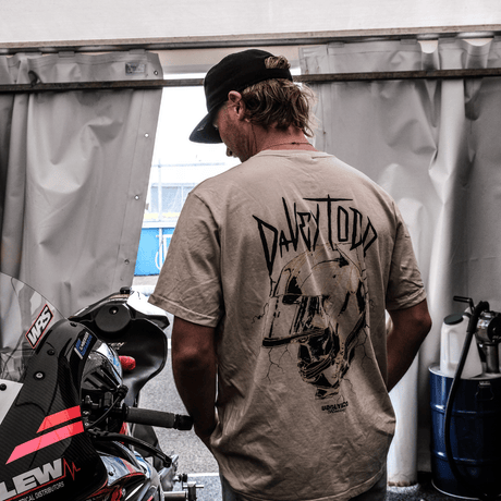 Davey Todd ‘Lightning Bolt’ Beige T-Shirt