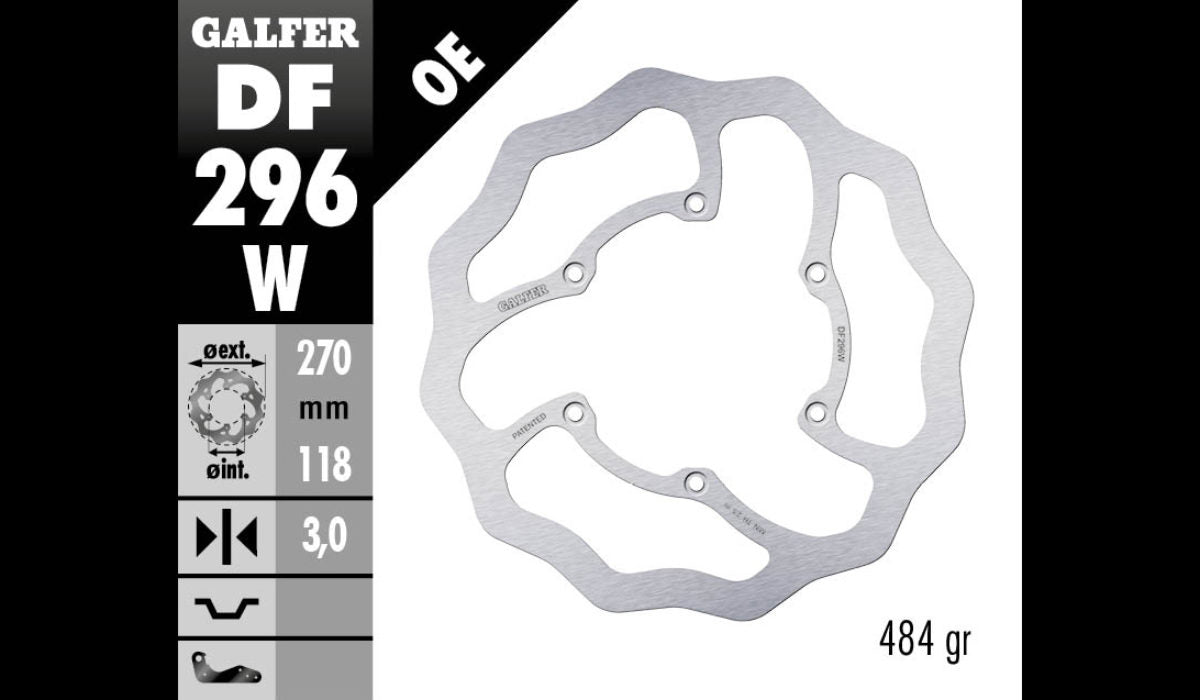 Front Fixed Wave Disc Yamaha -YZ 125/250 -YZ 250F/450 F 20-24