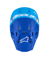 HELMET SM10 FLOOD MET BLUE/MED BLUE/BLACK CARBON