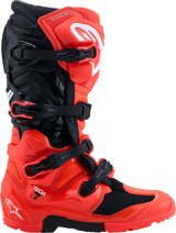 TECH 7 ENDURO BOOTS -  RED FLUO BLACK