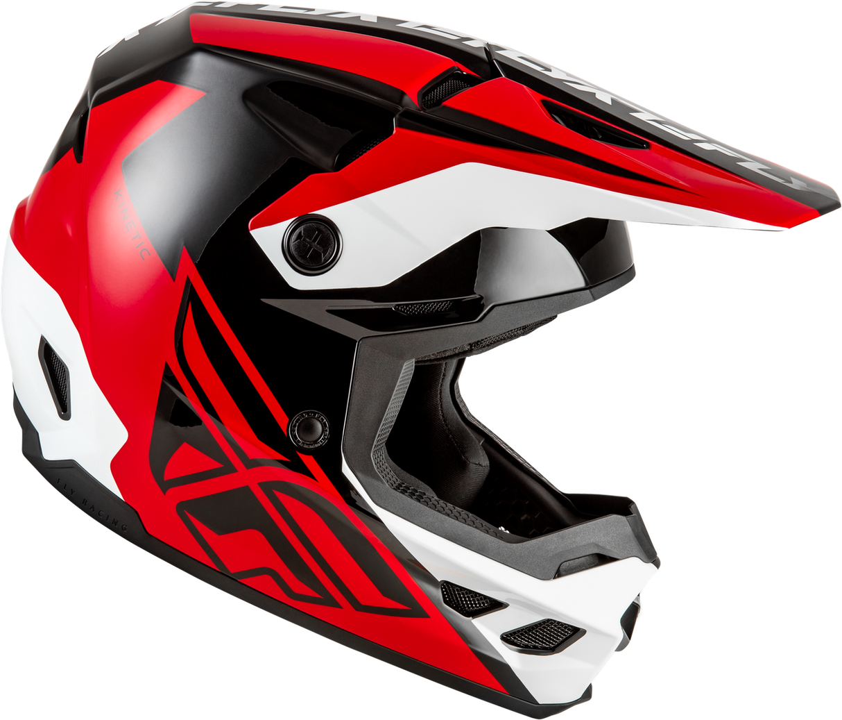 Kinetic Crest Helmet - Red/Black/White