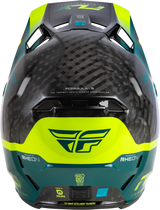 Formula S Byte Carbon Helmet  - Carbon/Teal/Lime