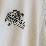 White Flattrack Tee