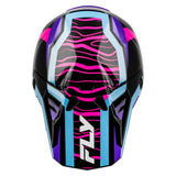 Fly Racing Youth Formula CP Charge Helmet - Black/Purple/Pink/Blue