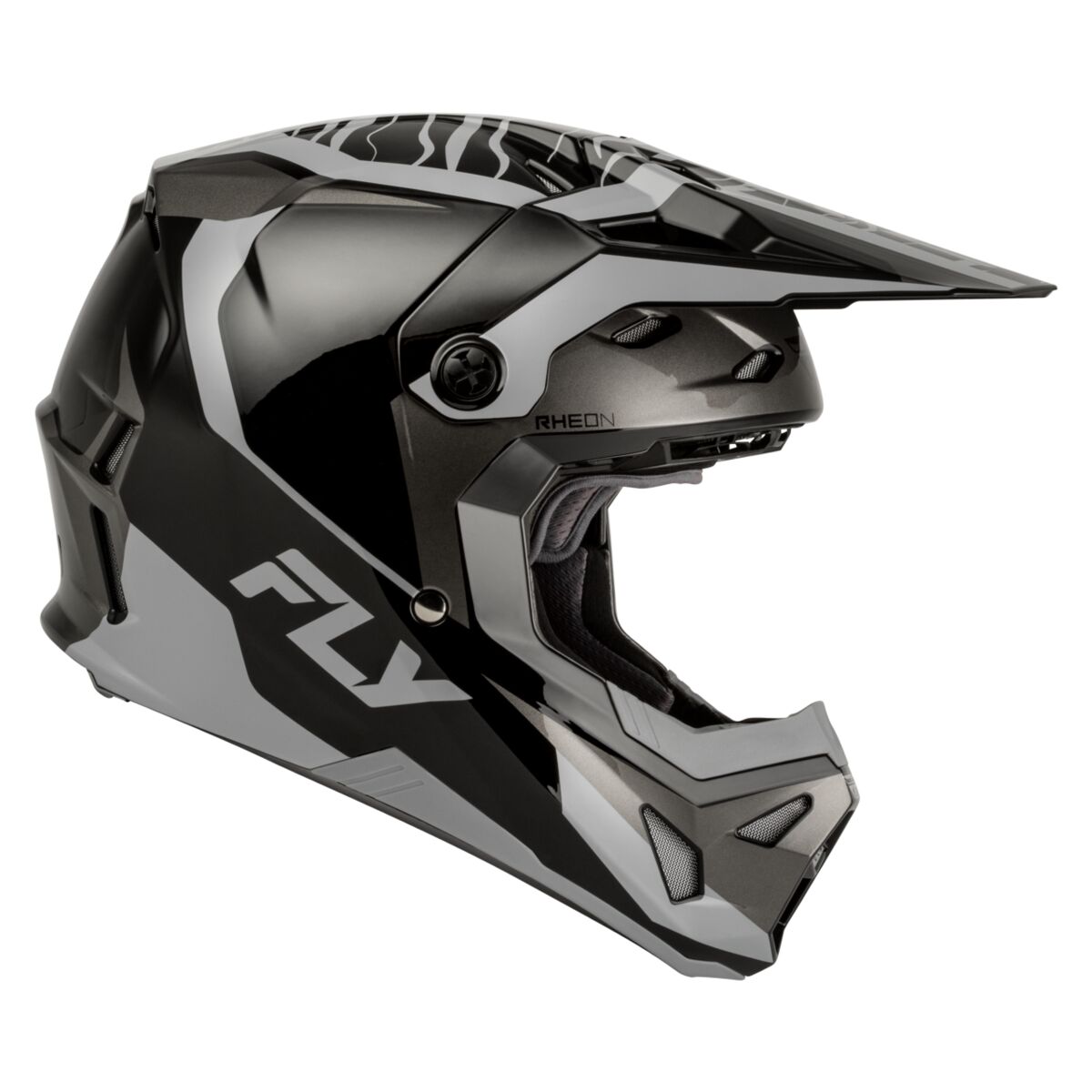 Fly Racing Youth Formula CP Charge Helmet - Black/Grey/Light Grey