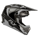 Fly Racing Youth Formula CP Charge Helmet - Black/Grey/Light Grey