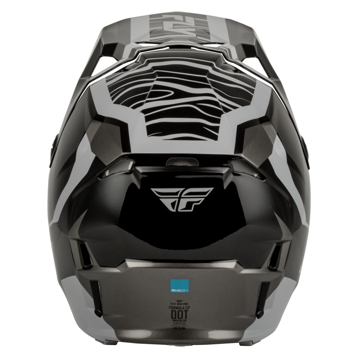 Fly Racing Youth Formula CP Charge Helmet - Black/Grey/Light Grey