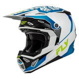 Fly Racing Youth Formula CP Charge Helmet - White/Blue/Black