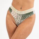 Forest Paisley Thong