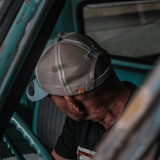 Black Dub Garage Trucker Hat - Peppermint