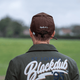 Brown 'Aviation' Diamond Trucker Hat