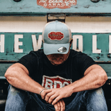 Black Dub Garage Trucker Hat - Peppermint